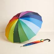 Parapluie de golf - Coupe-vent - Grande protection de 116 cm - Arc-en-ciel