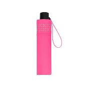 Parapluie pliable réfléchissant pour femmes et hommes - Léger - Rose fluo