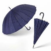 Parapluie Long pour Femme - 24 baleines - Bleu