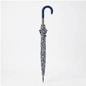 Parapluie Long pour Femme - Système d'ouverture Automatique - 16 Baleines en Fibre de Verre - Grande Protection de 105 cm - Résistant au vent - Bleu Foncé