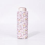 Mini Parapluie de Poche pour Femmes - Parapluie Plat Ultra Léger et Ultra Compact - Fleur Pastel
