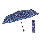 Mini parapluie pliant pour femme - Résistant au vent - Motif géométrique
