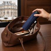 Mini Parapluie Pliant pour Femmes et Hommes - Ultra Léger et Compact - Bleu