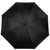 Grand parapluie automatique - Avec poignée courbée en bois -  noire
