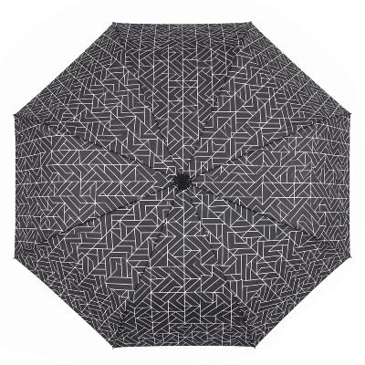 Parapluie Pliant Ultraléger et Compact pour Femme - Monochrome - Motif Polygonal