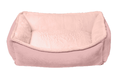 Ferribiella – Maison Moelleuse pour Chiens et Chats pour Chiens et Chats – Couchage Confortable et Rassurant – Standard – 60 x 50 cm – Rose