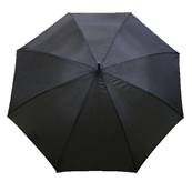 Parapluie de marche unisexe - Ouverture automatique - Résistant au vent - Poignée en bois - Noir