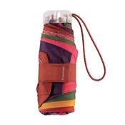 Mini parapluie multicolore avec pochette rose de rangement - Résistant au vent - Super léger