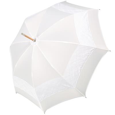 Parapluie mariage avec garniture en dentelle - Fabriqué à la main en Autriche