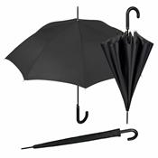 Parapluie canne homme Noir - Ouverture automatique - Large protection 104CM de diamètre - Gaine comprise