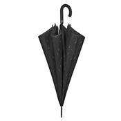 Parapluie canne et long pour femme - Ouverture automatique - Large protection 120 cm - Noir