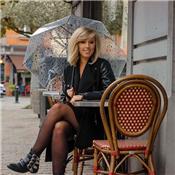 Parapluie cloche transparent résistant au vent - Etoiles