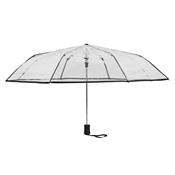 Parapluie pliant - automatique - transparent avec bordure noire