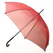 Parapluie long femme à ouverture automatique - Vogue - Résistant au vent - Rouge avec goutees pailletées
