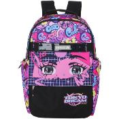 Sac à dos scolaire Annox NextGen - 30 x 16 x 47 cm - 23 L - Noir/Rose