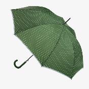Parapluie long automatique - UVP 50+ Protection - Pois - Vert