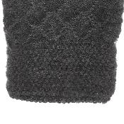 Gants en maille tressée tactiles - Taille unique - Gris