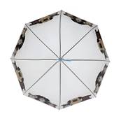 Parapluie cage à oiseaux transparent pour femmes - Système d'ouverture automatique - Motif Chiens
