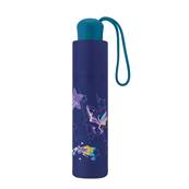 Mini parapluie pour enfants - Léger et compact - Avec bande réfléchissante - Étoile bleue