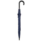 Automatique Grand parapluie golf - Résistant au vent - 105 cm de diamètre avec revêtement UV à l'intérieur - Manche en Bois - Bleu