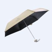 Parapluie pliant femme et Ultra compact - UV protection - Beige