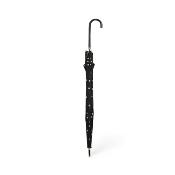 Grand Parapluie automatique pour femme - Noir à pois blancs