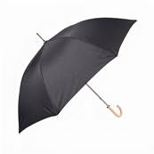 Parapluie Long pour Femme et Homme - 8 Baleines en fer - Grande toile de 103 cm - Livré avec un étui Assorti - Résistant au vent - Noir