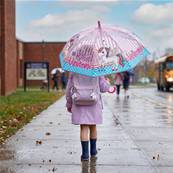 Parapluie transparent pour enfant - Bordure réfléchissante pour une visibilité optimale la nuit - Parapluie pour fille - Licorne