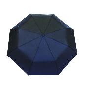 Parapluie pliant et écologique pour femmes et hommes - Ouverture et fermeture automatiques - 8 baleines en fibre de verre - Poignée incurvée en caoutchouc - Noir