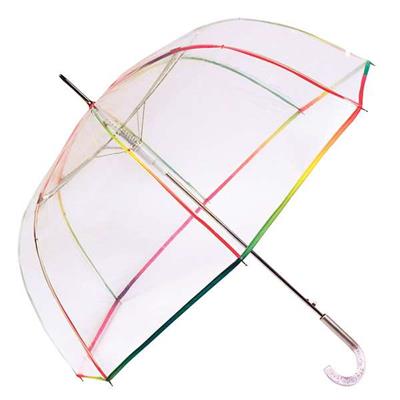 Parapluie cloche avec le bord multicolore - Automatique