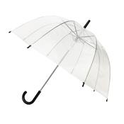 Parapluie transparent à cloche -  automatique - Poignée noire