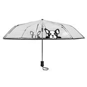 Parapluie pliant - automatique - transparent - chien