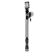 Duvoplus – Collier LED EXPLOR City Paris en nylon pour chien, idéal pour une visibilité optimale lors des promenades nocturnes – Taille M – 34-45 cm / 25 mm – Noir