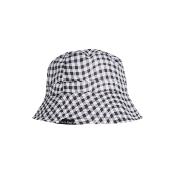 Chapeau imperméable pliable et réversible avec sac de rangement - Avec protection solaire UVP50+ - Matière recyclée - Noir Vichy - Taille Unique