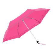 Parapluie pliable réfléchissant pour femmes et hommes - Léger - Rose fluo