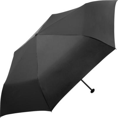 Mini Parapluie pliant ultra fin pour Femme et Homme - Parapluie Ultre léger de 95 GR - Résistant au vent - Noir
