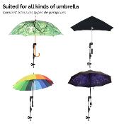 Porte-parapluie réglable pour vélos et poussettes (livré sans parapluie)