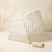 Mini Parapluie Pliant pour Femme - Parapluie cinq Plis - Ultra Léger et Compact - Motif à pois