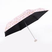 Mini Parapluie de Poche pour Femmes - Parapluie Plat Ultra Léger et Ultra Compact - Fleur Pastel