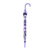 Parapluie Transparent pour Femme - Système d'ouverture automatique - Resistant au Vent - Motif floral - Lavande