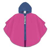 Poncho pour enfants de 3 à 6 ans - Bandes réfléchissantes pour une meilleure visibilité nocturne - Rose fuchsia