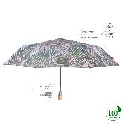 Mini parapluie pliant et écologique pour femme - Système d'ouverture automatique - Feuilles Kenzia