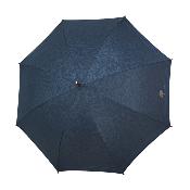 Parapluie automatique écologique pour homme - Fabriqué en tissu RPET et manche en bois - Grande protection de 116 cm de diamètre - Bleu