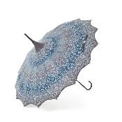Parapluie long pour femme - Parapluie pagode - Bord festonné Anthracite