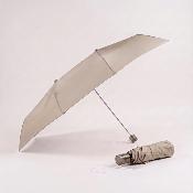 Parapluie pliant carré pour femmes - Grande toile de 102 cm - Résistant au vent - Adapté à 2 personnes - Beige clair