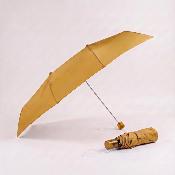 Parapluie pliant carré pour femmes - Grande toile de 102 cm - Résistant au vent - Adapté à 2 personnes - Moutarde jaune