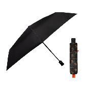 Parapluie pliant ultraléger pour femme - Ouverture et fermeture automatiques - Résistant au vent - Protection UV - Noir