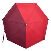 Parapluie léger et compact Anatole - Bordeaux et rouge - Poignée bois