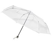 Parapluie pliant transparent pour femme - Bordure blanche