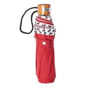 Mini parapluie - Made in France - Rouge avec ganse motifs chien